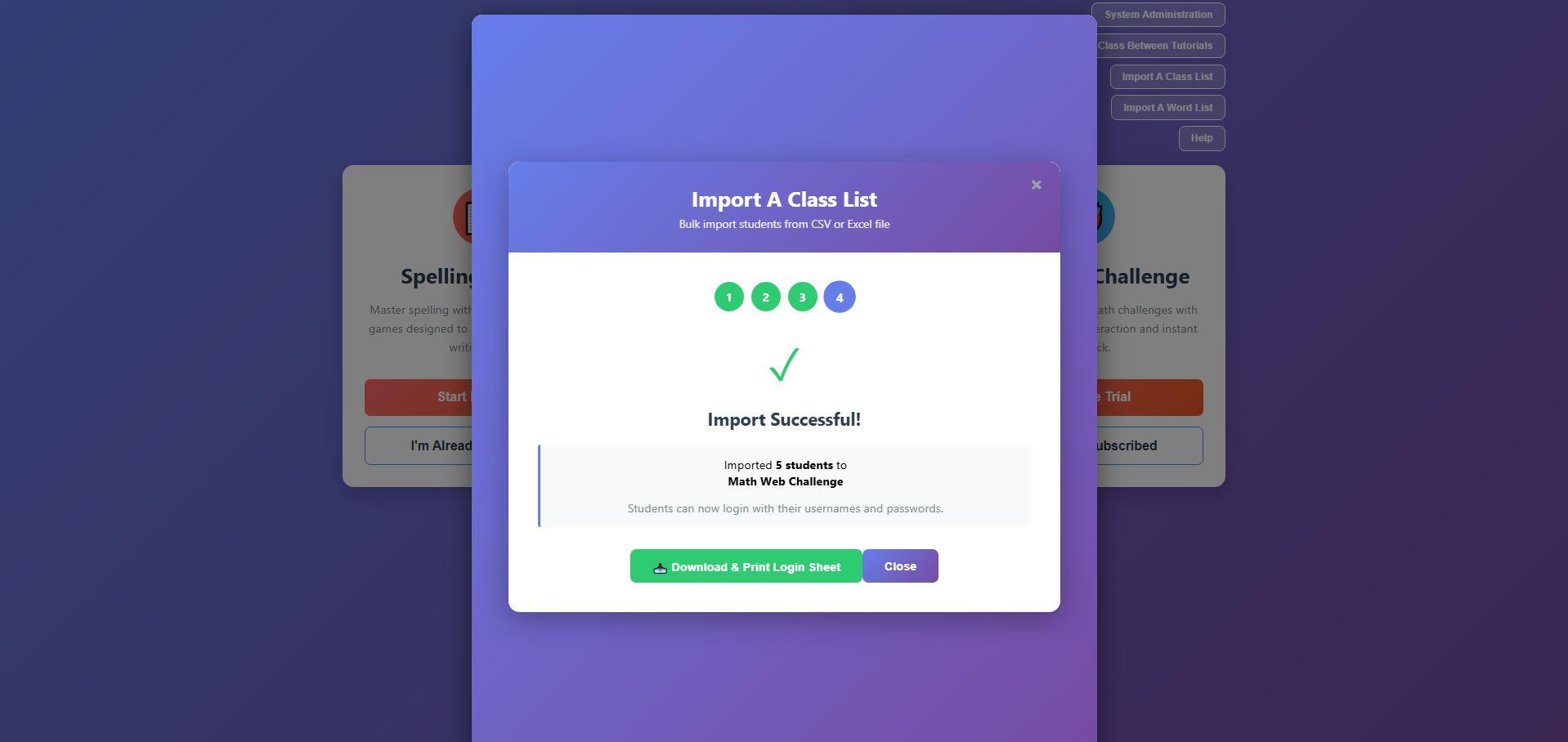 09-Import  Class form Successful.JPG